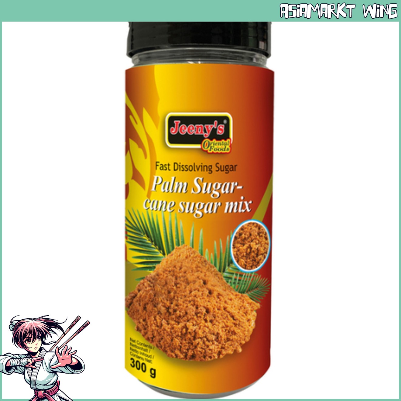 Jeeny´s - Palmzucker Pulver - Streudose 300 g
