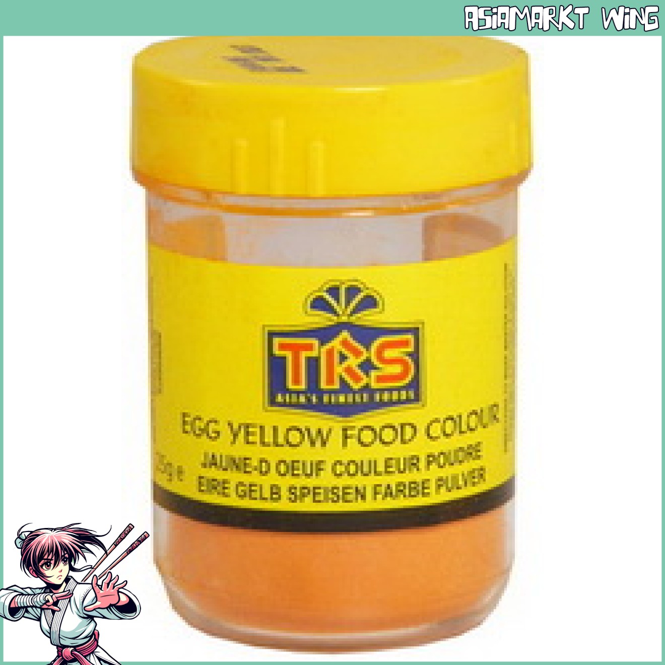 TRS - Lebensmittelfarbe Gelb - Pulver - Food colour - 25g