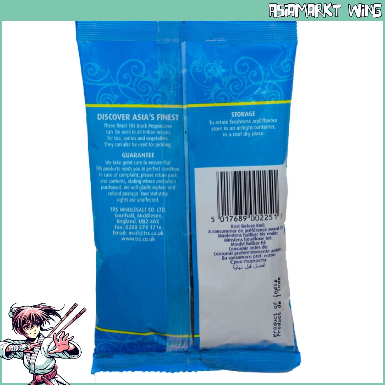 TRS - Schwarze Pfefferkörner - ganz - 100g