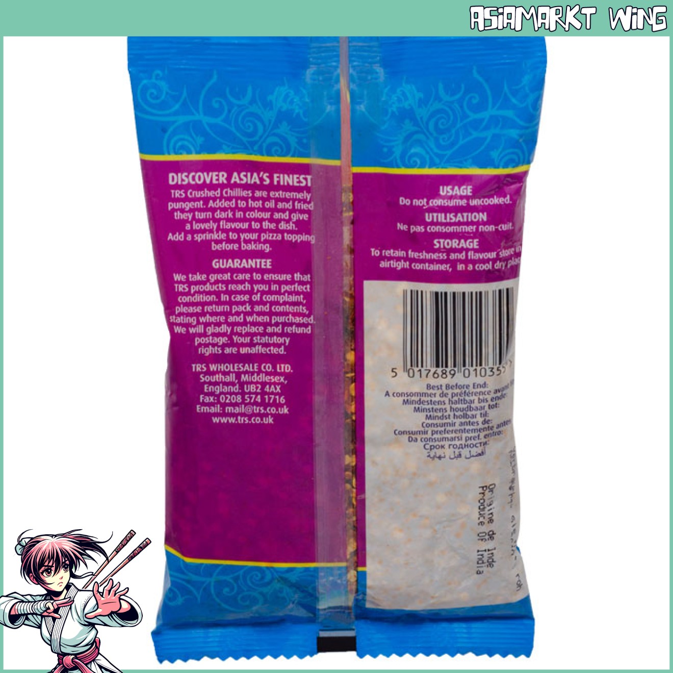 TRS - Extra scharfe rote Chilies - grob - crushed - 100g