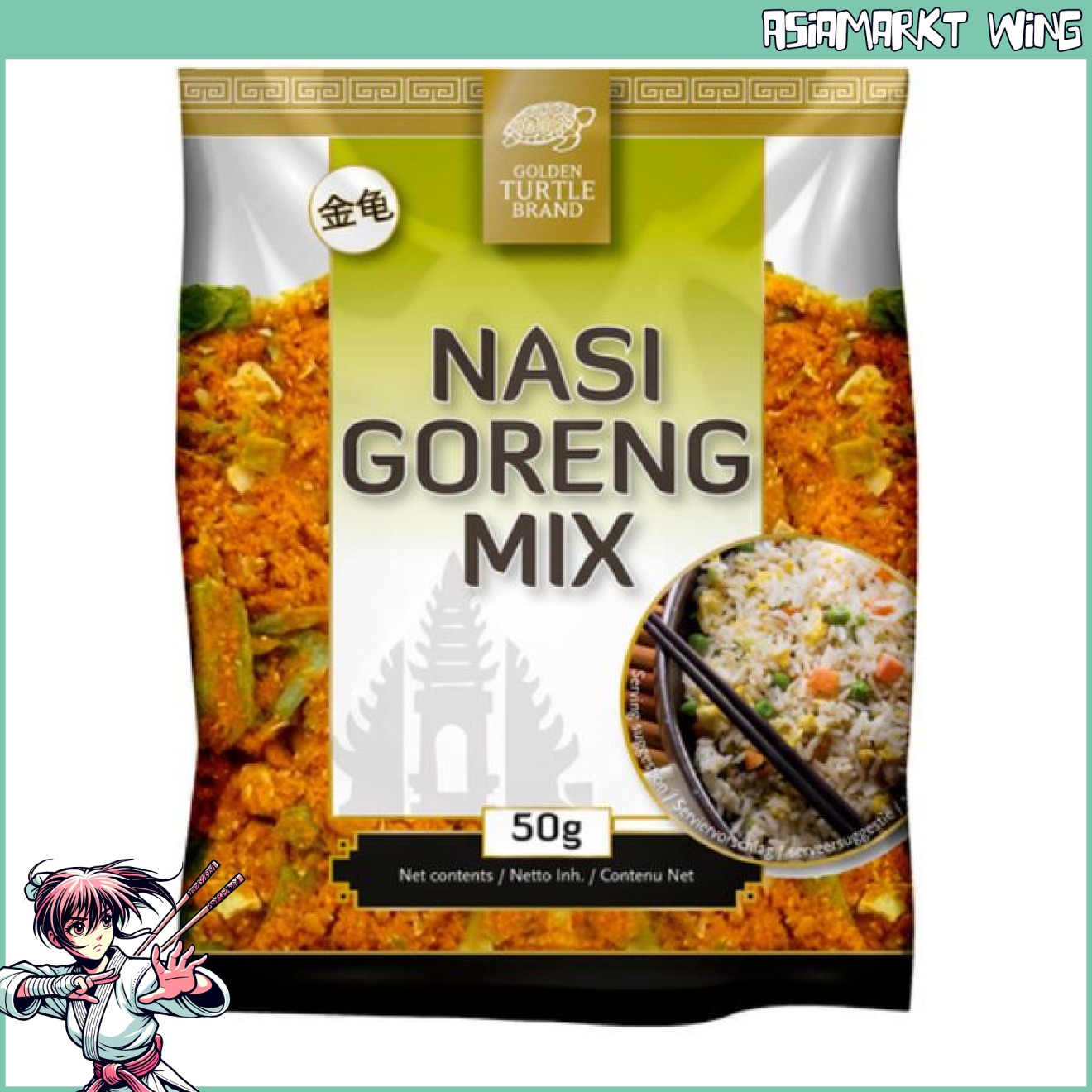 Golden Turtle - Nasi Goreng Mix - 50 g