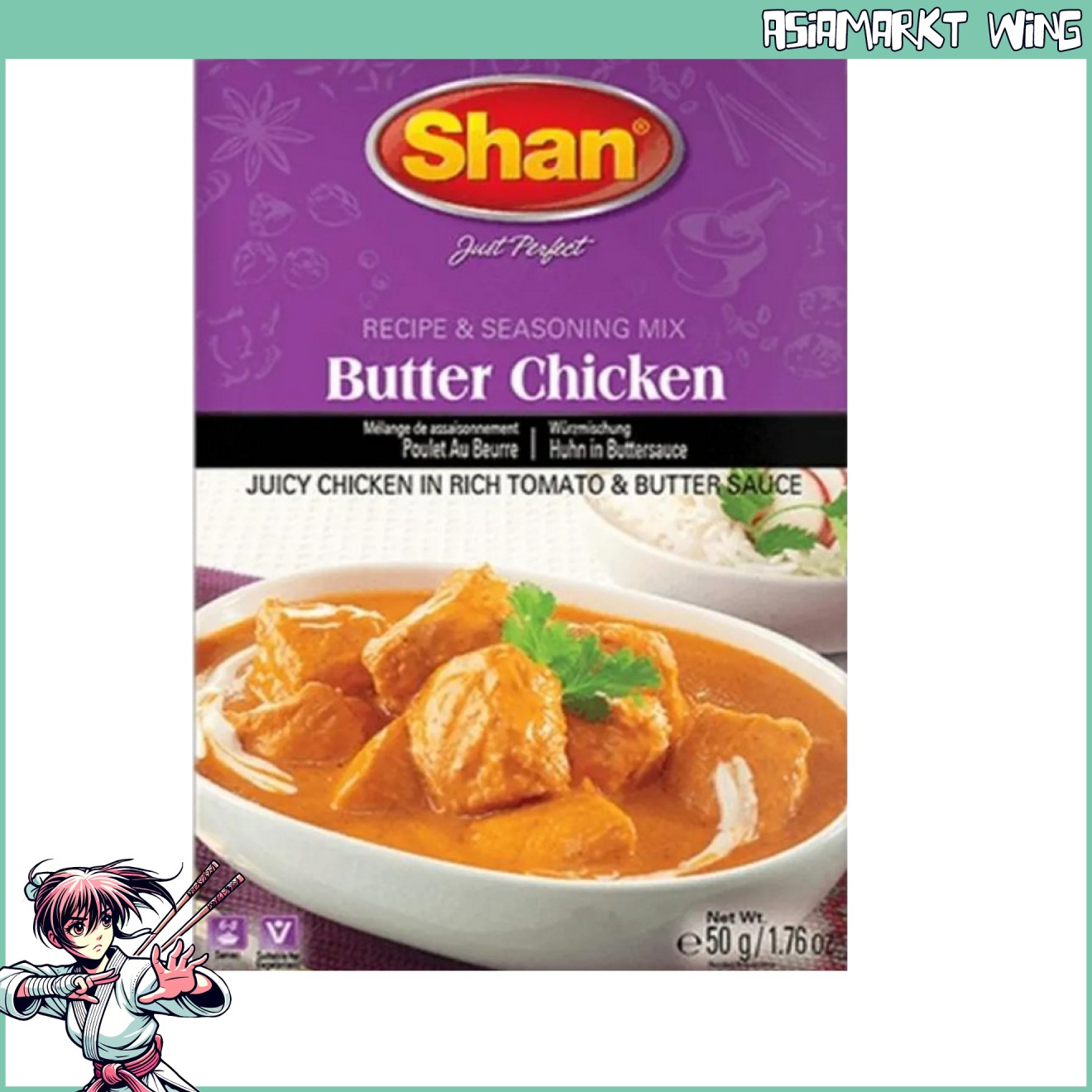 샨-버터 치킨-버터 소스 치킨 용 양념 믹스-50g