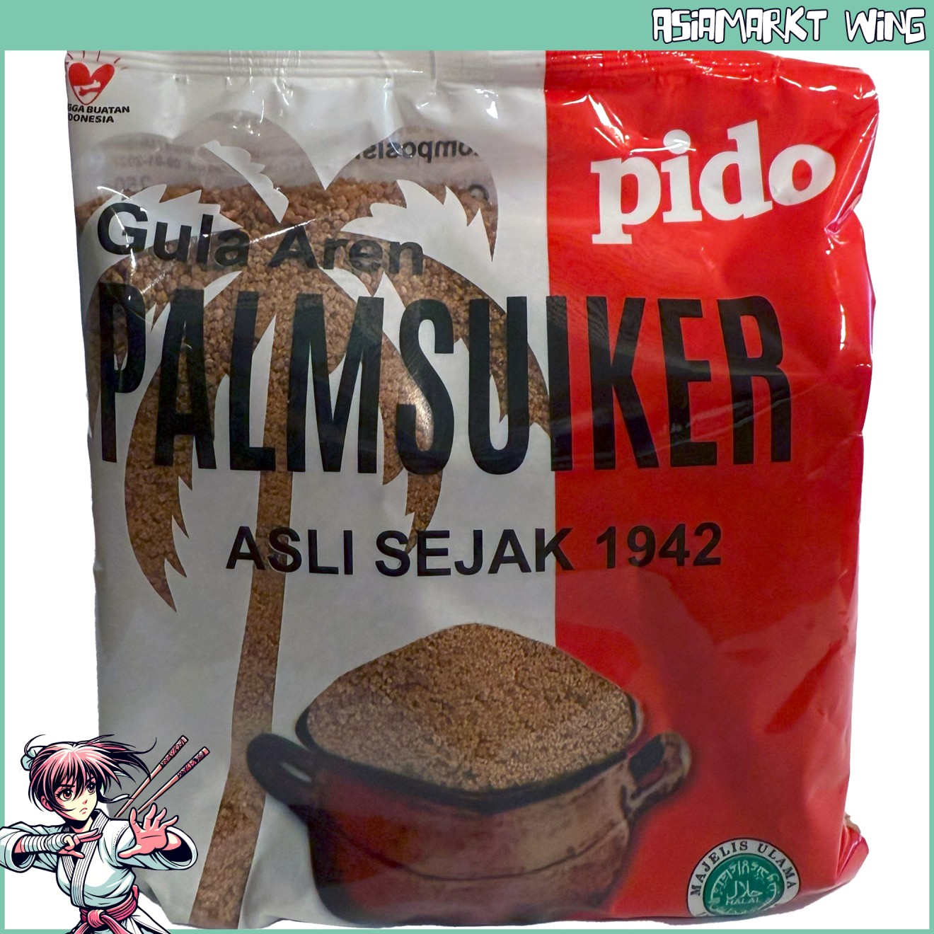 Pido - Palmzucker gemahlen - Kristallin - 250g