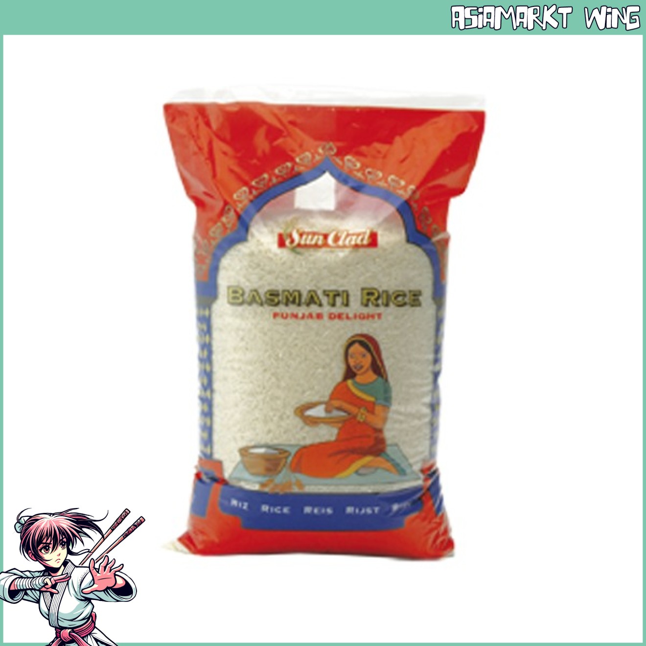 Sun Clad - Basmati Reis - Gold Label - 1 kg