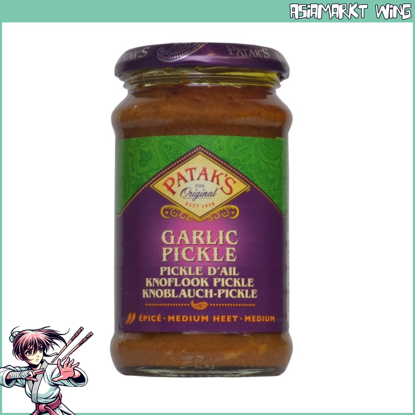 Patak's - Garlic Pickle - Knoblauch Pickles - 300g 
