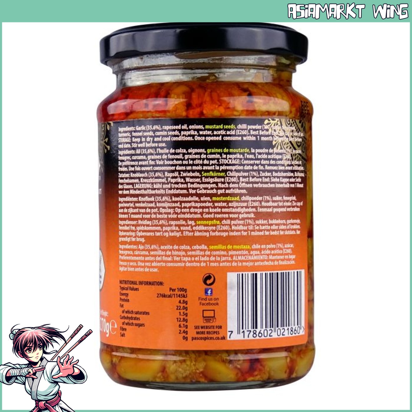 Pasco - Garlic Pickle - Knoblauch Relish 270g
