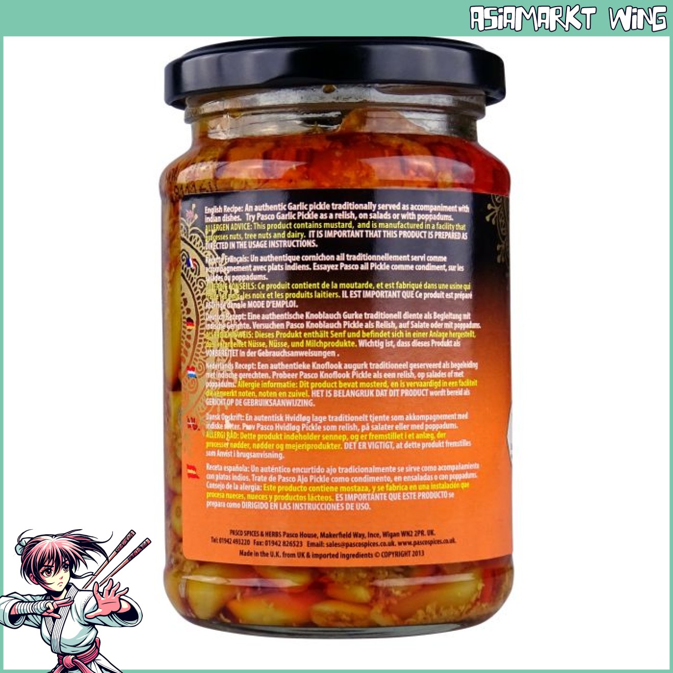 Pasco - Garlic Pickle - Knoblauch Relish 270g