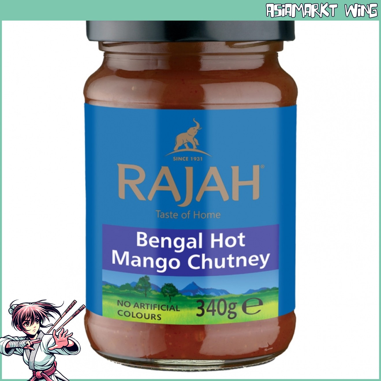 Rajah - Bengal Mango Chutney - scharf - 340g