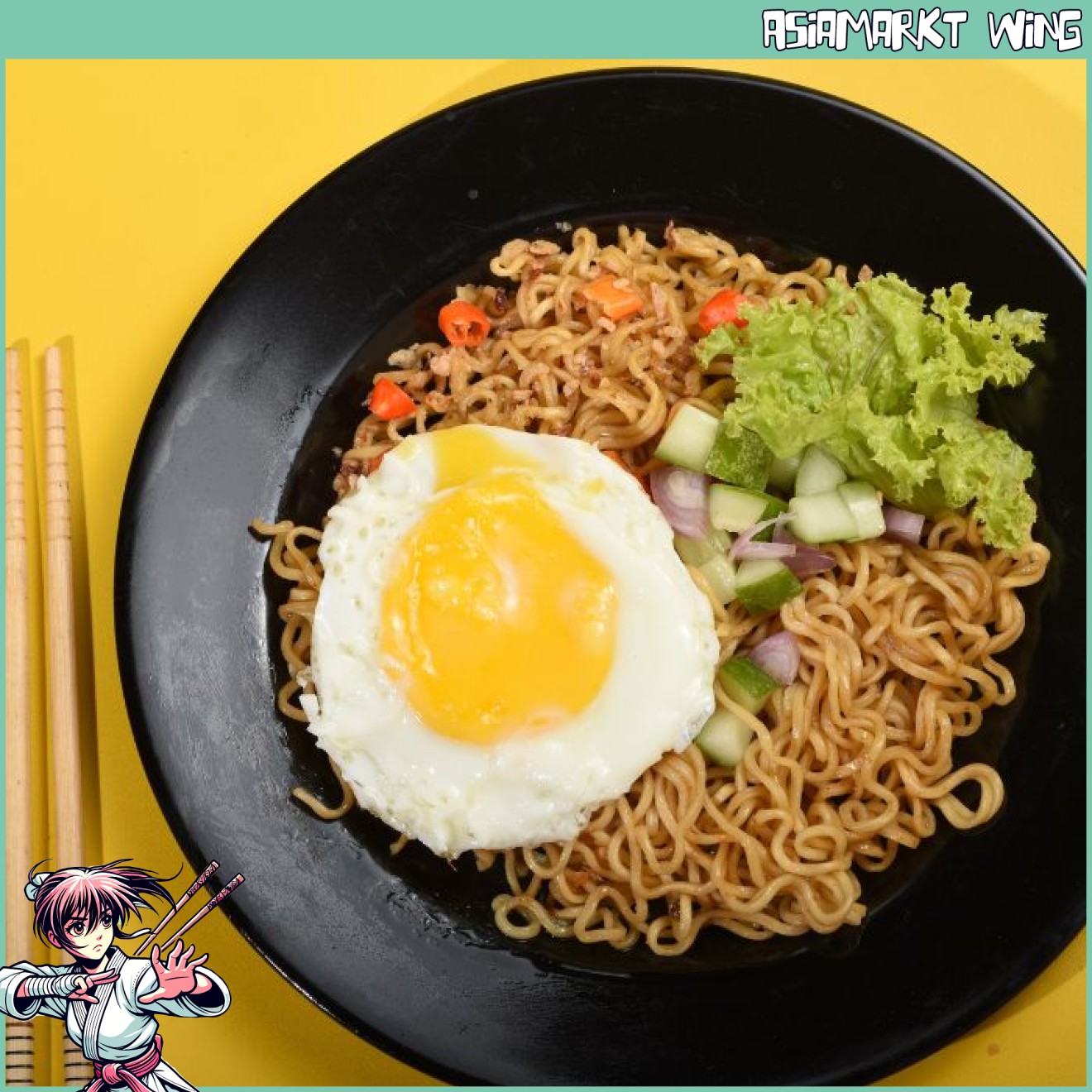 Indomie - Gebratene Instant Nudeln - Mie Goreng Pedas - scharf - 80 g