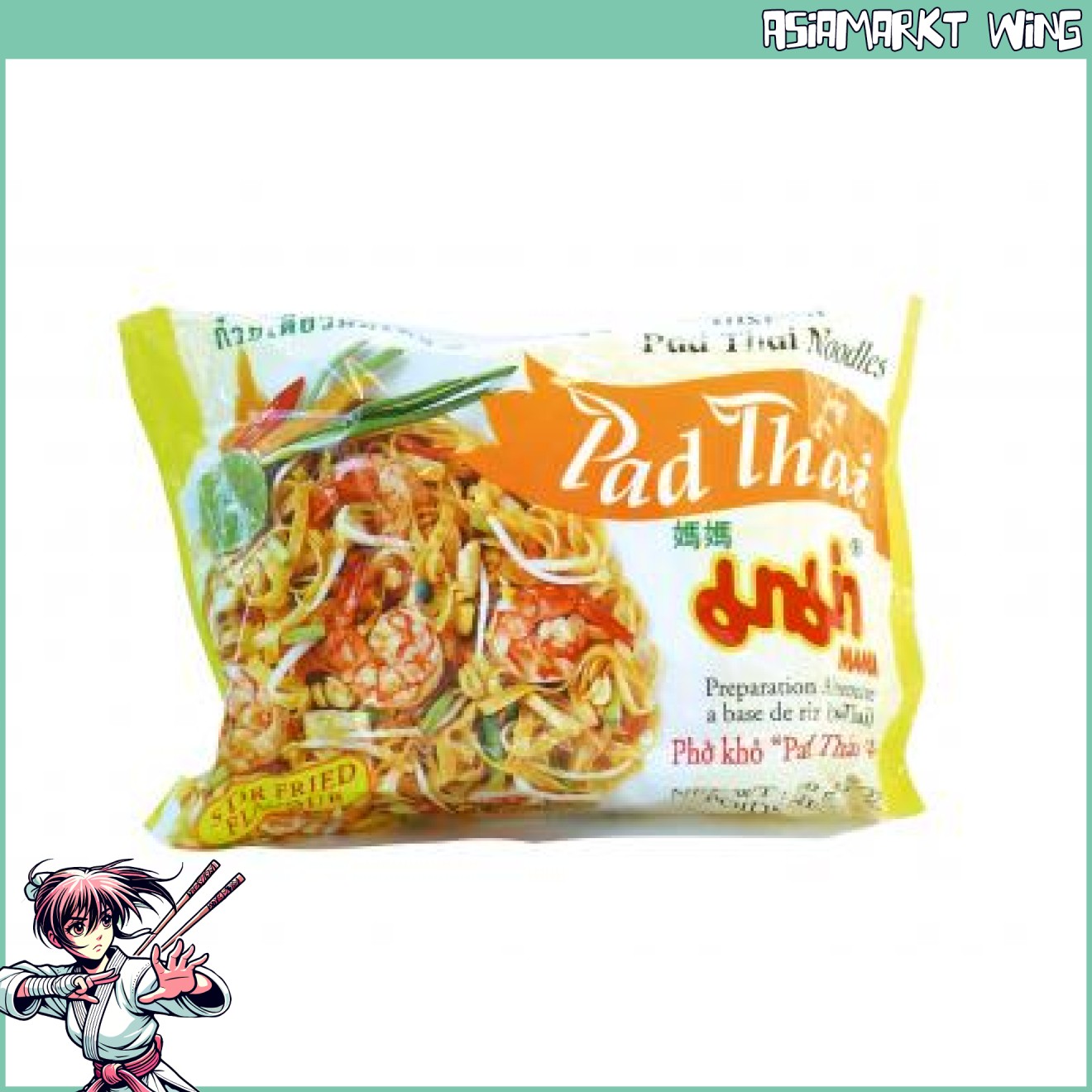 Mama - Thailändische gebratene Pad Thai Reisnudeln - Instant Gericht - 70g