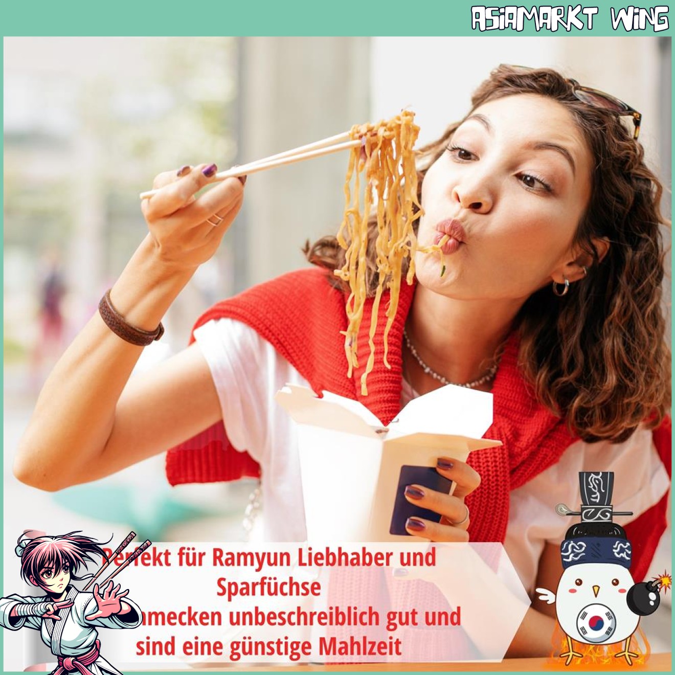 Samyang 5er Set | koreanische instant Ramen | original Buldak Hot Chicken (5x 140 g)