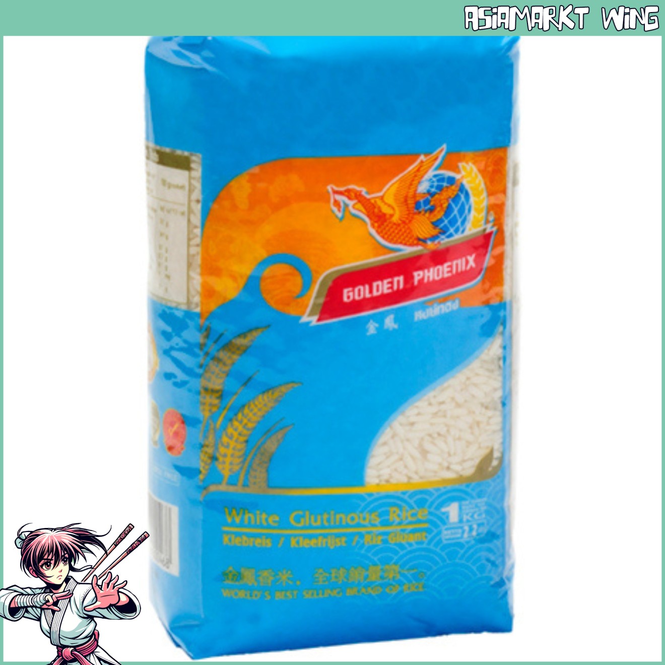 Golden Phoenix - Klebereis - weiß - 1 kg