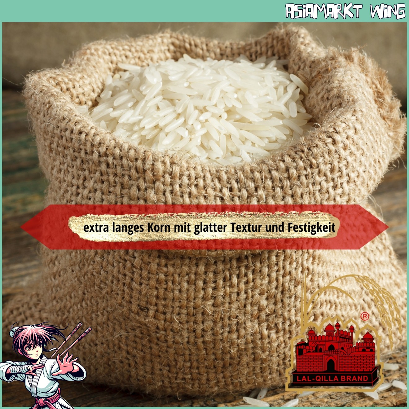 LAL QILLA | Supreme Sella | parboiled Basmati Reis 5 kg
