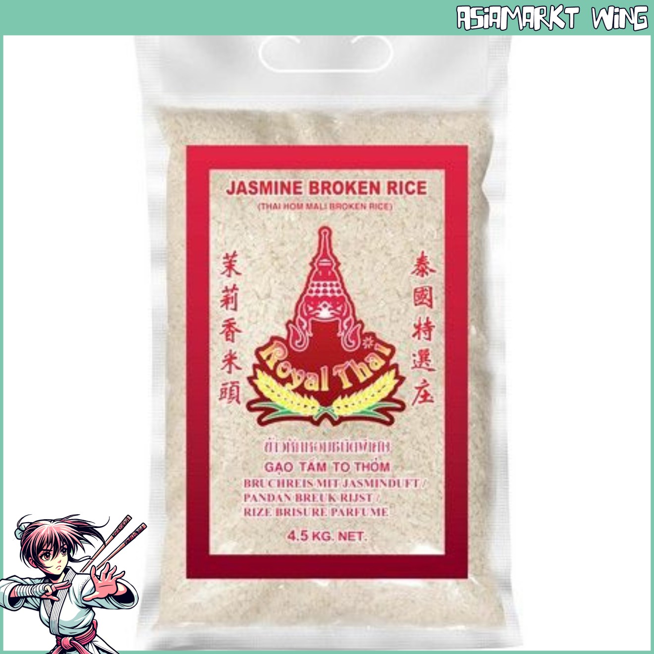 Royal Thai - Jasmin Duft Reis - Bruchreis - 4,5 kg
