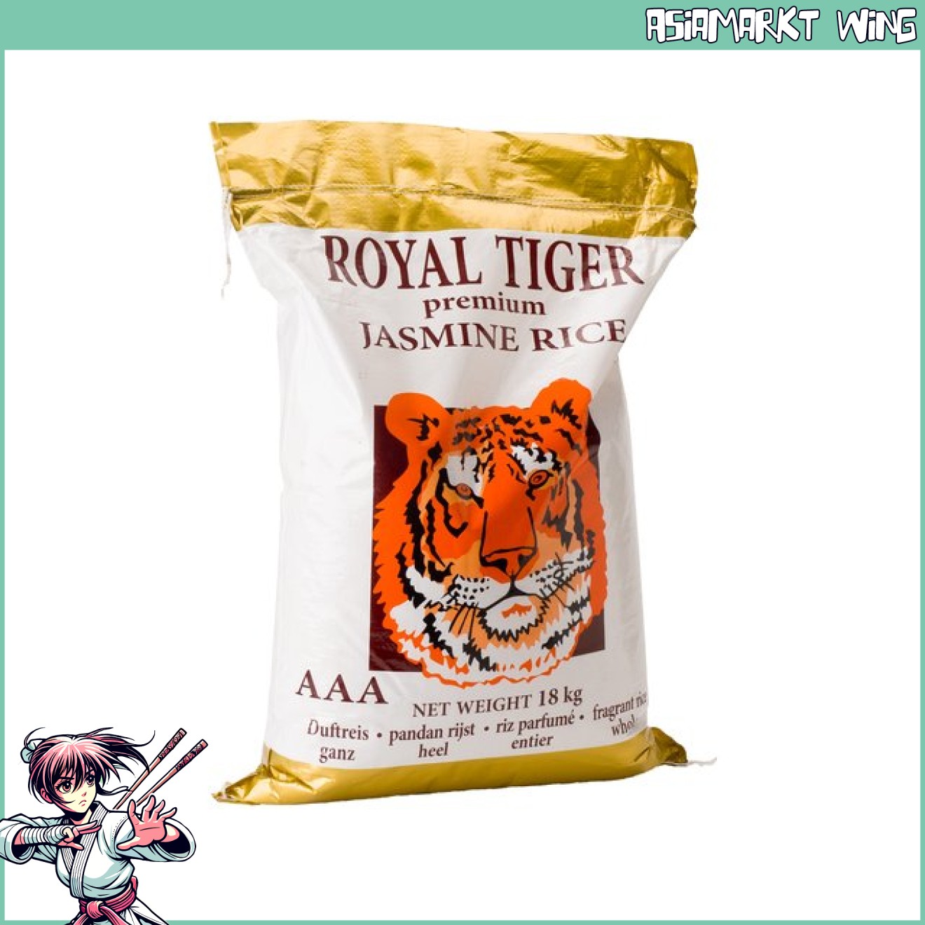 Royal Tiger - Jasmin Duftreis Langkorn AAA - 18 kg