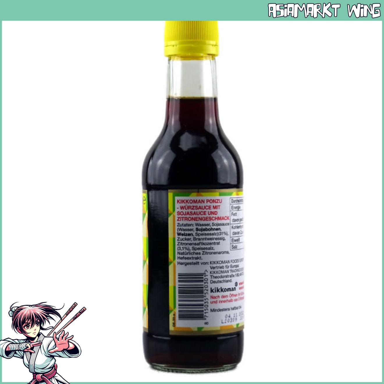 Kikkoman - Ponzu - Sojasauce mit Ponzu Zitrussaft - 250ml