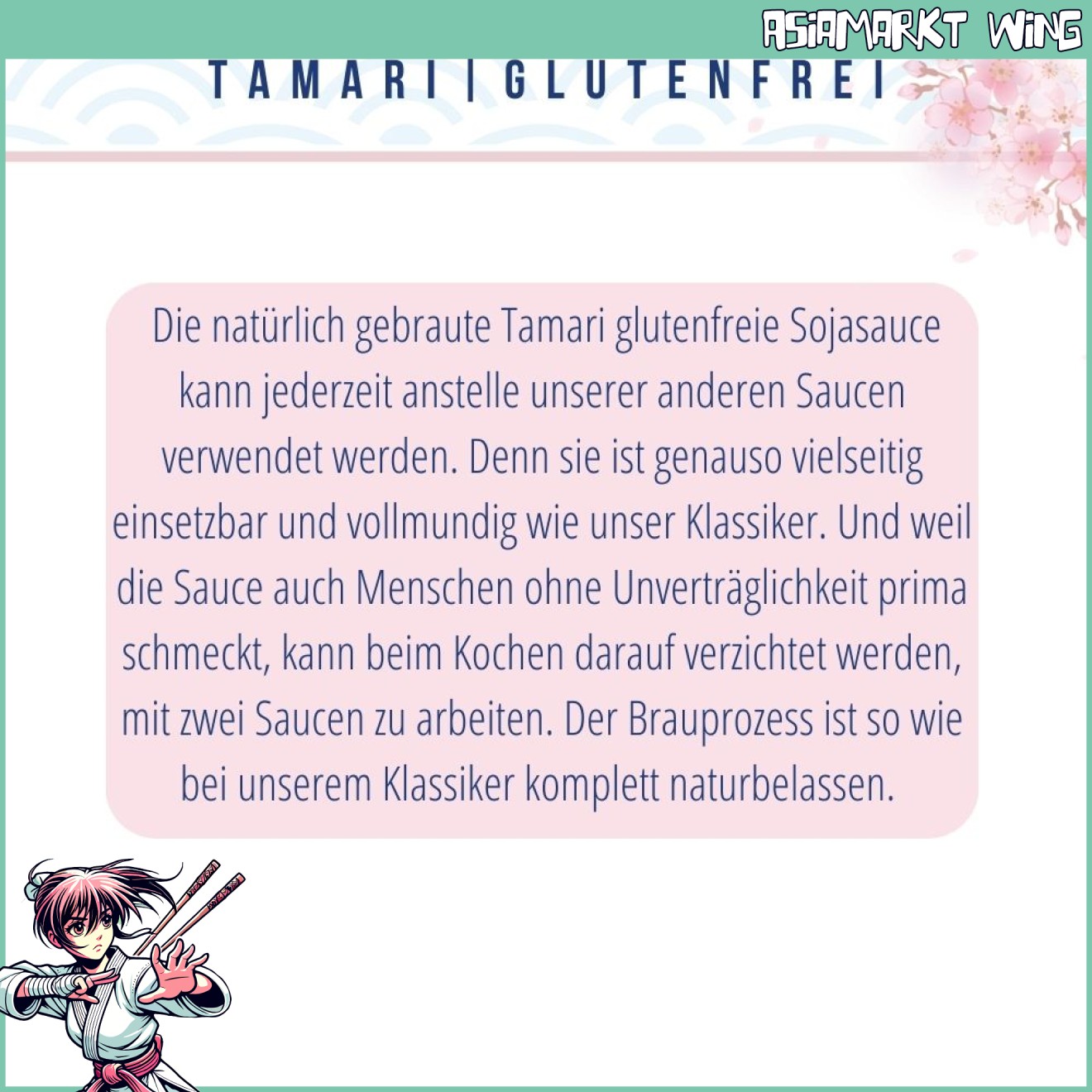 Kikkoman - Glutenfreie Sojasauce - Tamari - 250ml