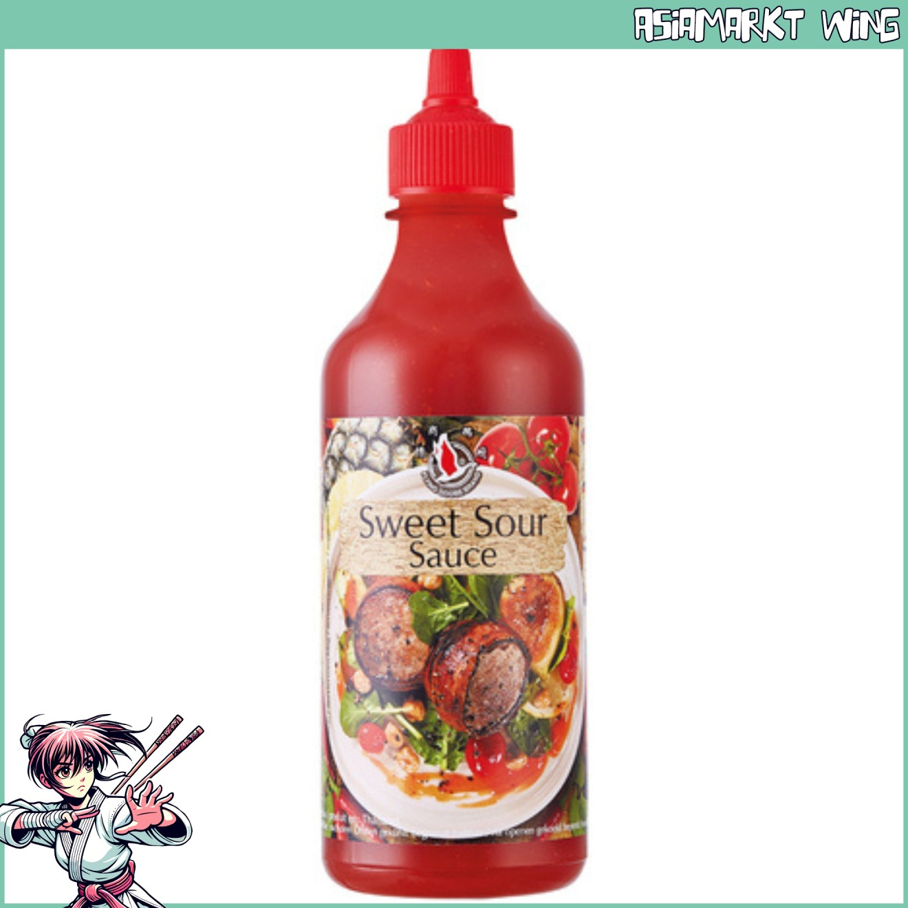 Flying Goose - Süss Sauer Sauce- PET Flasche - 455 ml