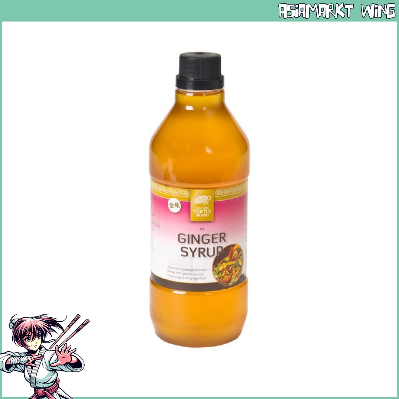 Golden Turtle - Ingwersirup - Ginger Syrup - 1L