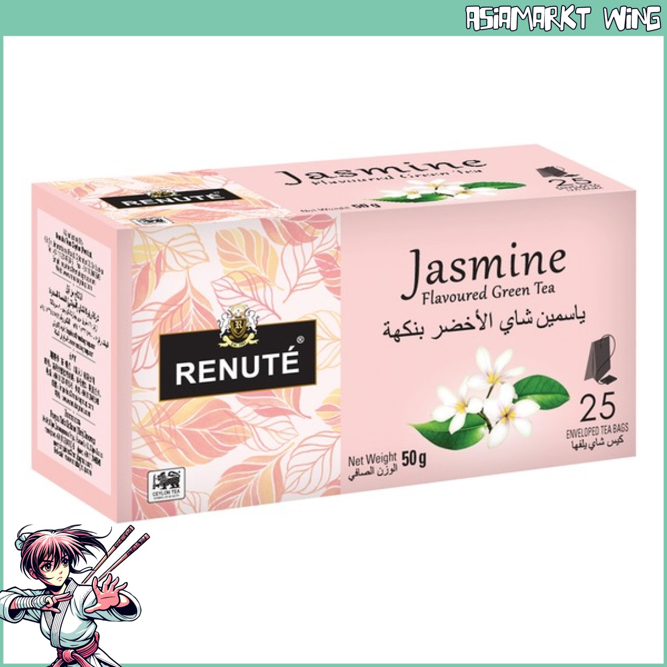 Renuté - Grüner Tee mit Jasmin Aroma - 50g