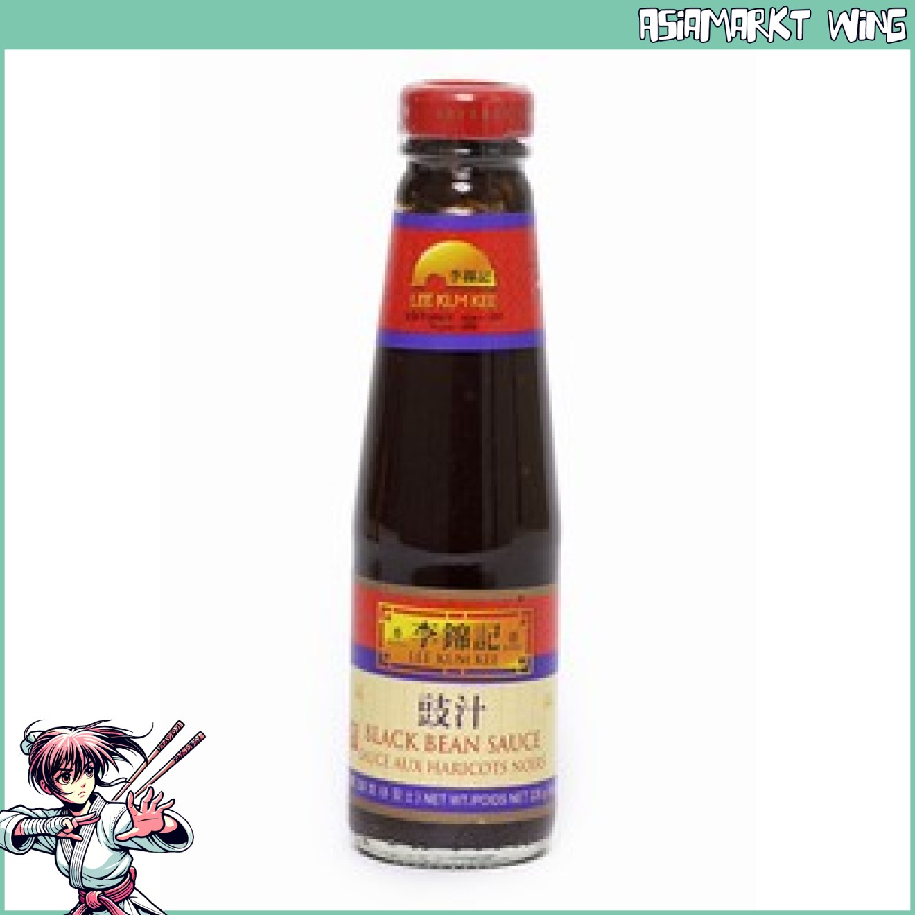 LKK - Schwarze Bohnen Sosse - Black Bean Sauce - 226g