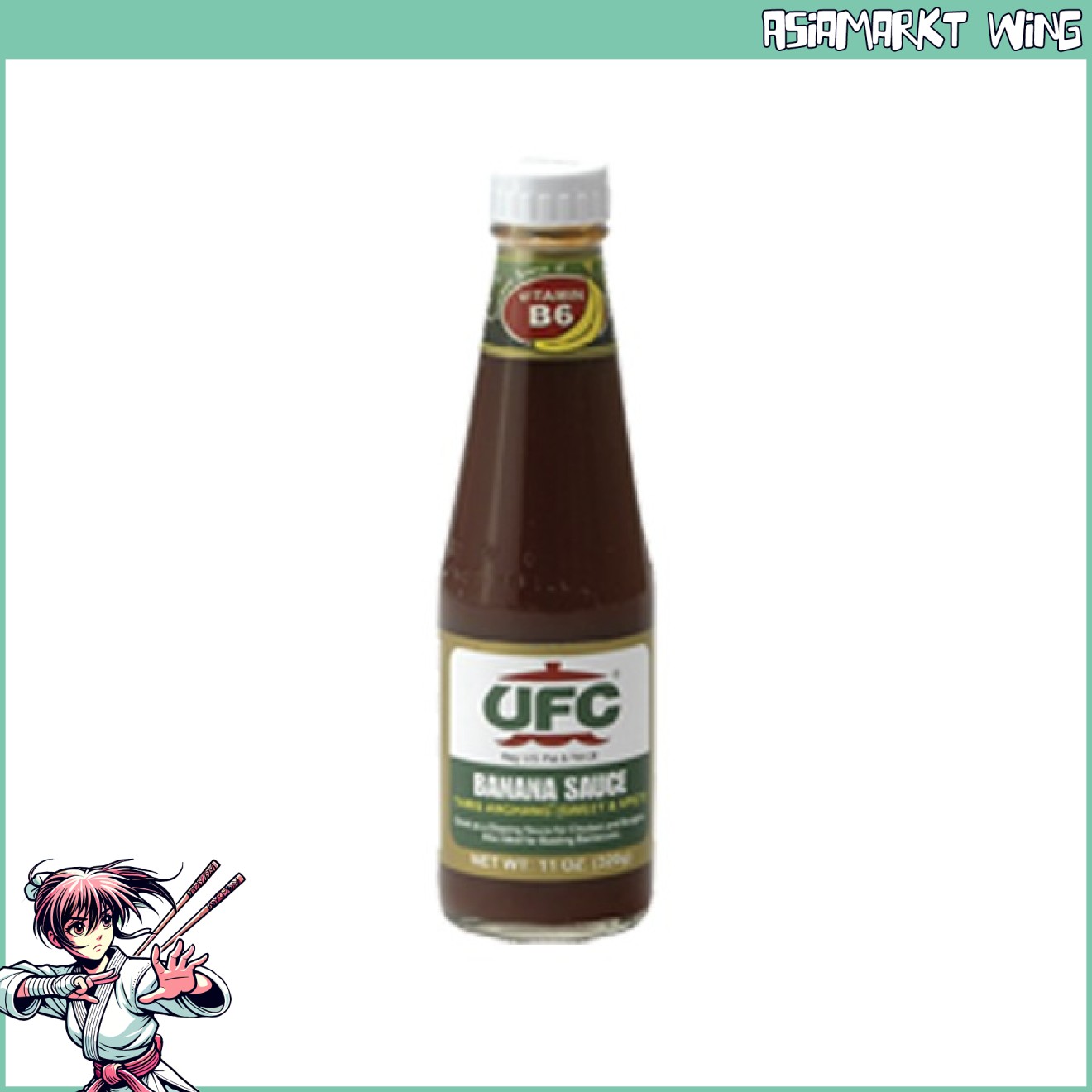 UFC - Bananensauce mild - Bananen Ketchup - 320 g