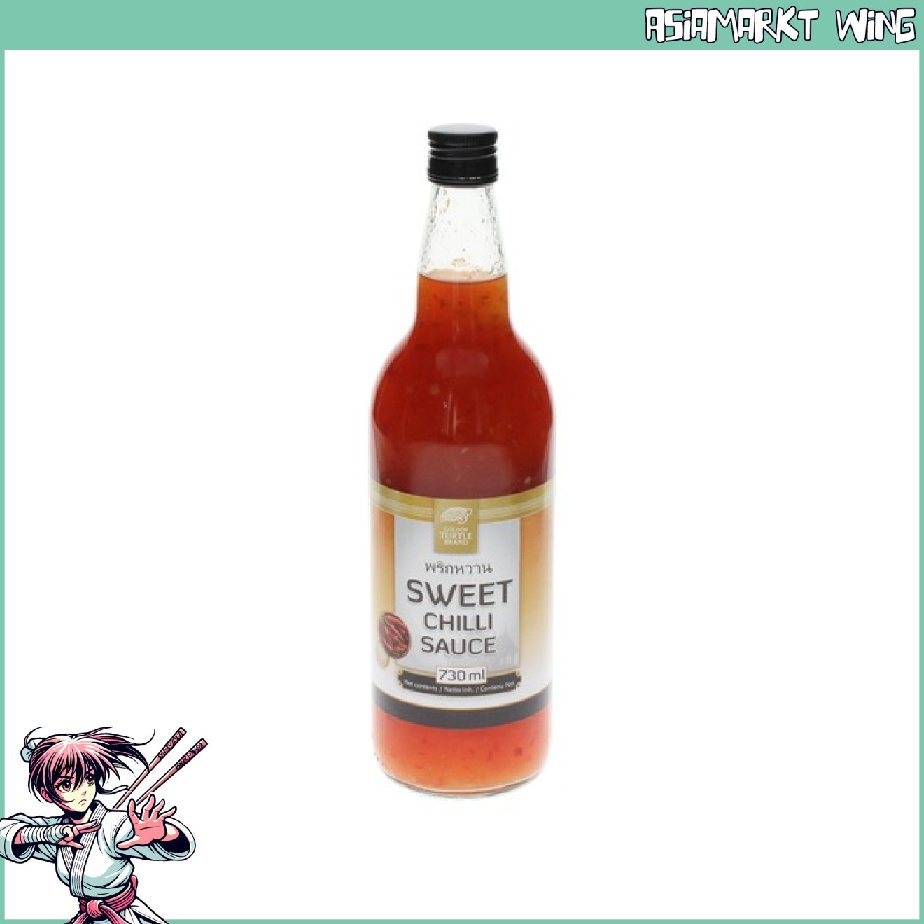 Golden Turtle - Sweet Chilli Sauce - Soße für Frittiertes und mehr - 730ml
