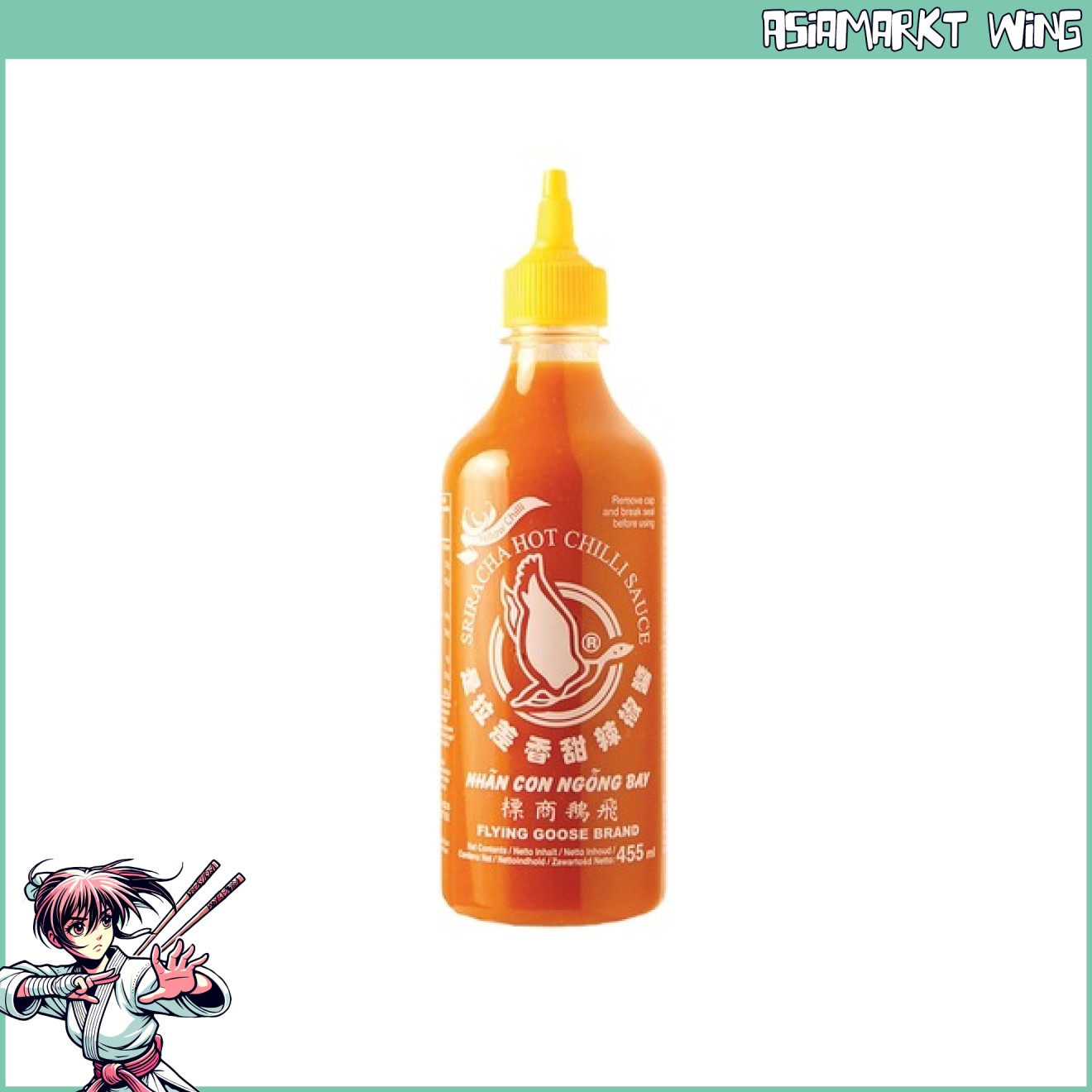 플라잉 구스 - 옐로우 스리라차 칠리 소스 - 455ml