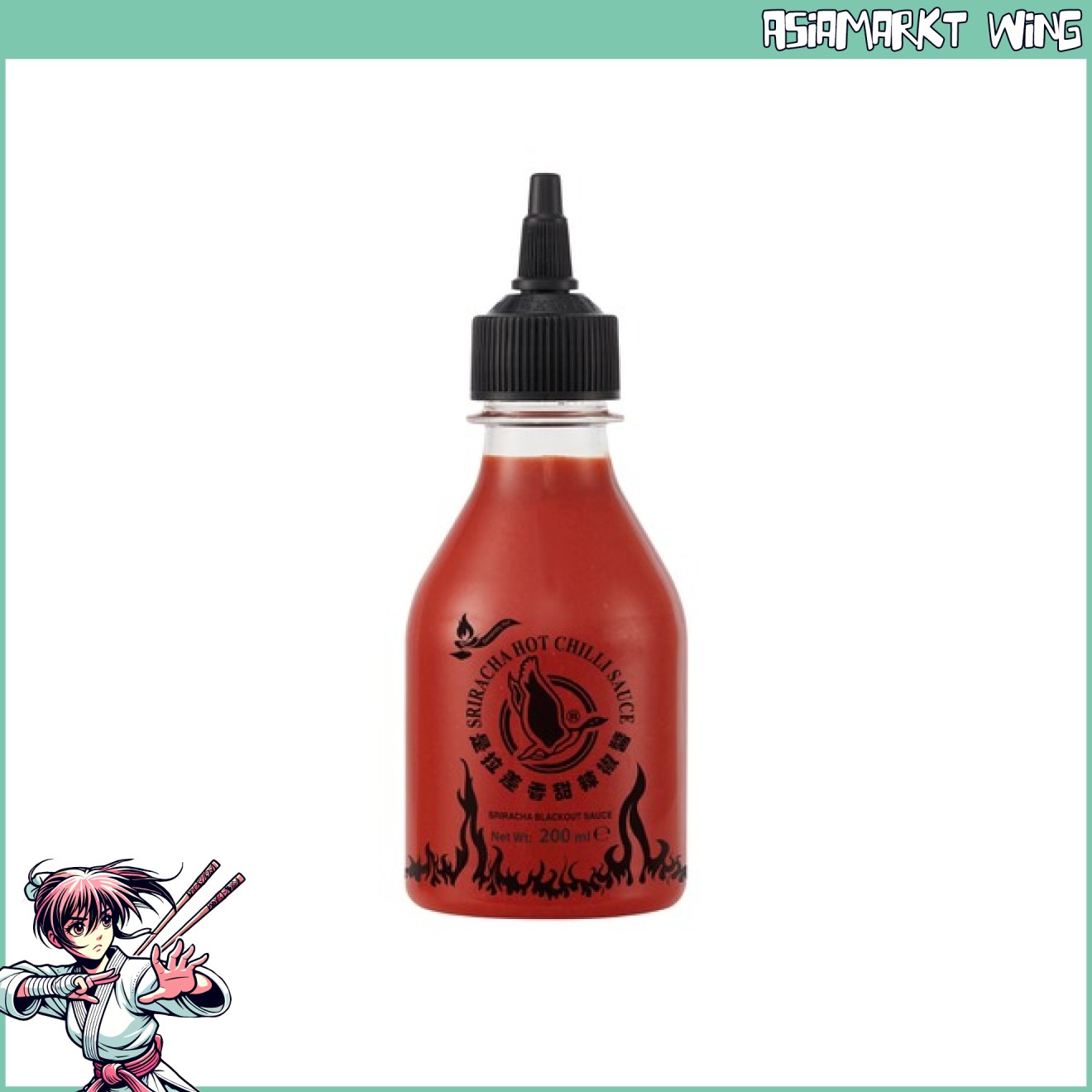 Flying Goose - Sriracha Chilisauce - Extrem scharf - Blackout - 200ml