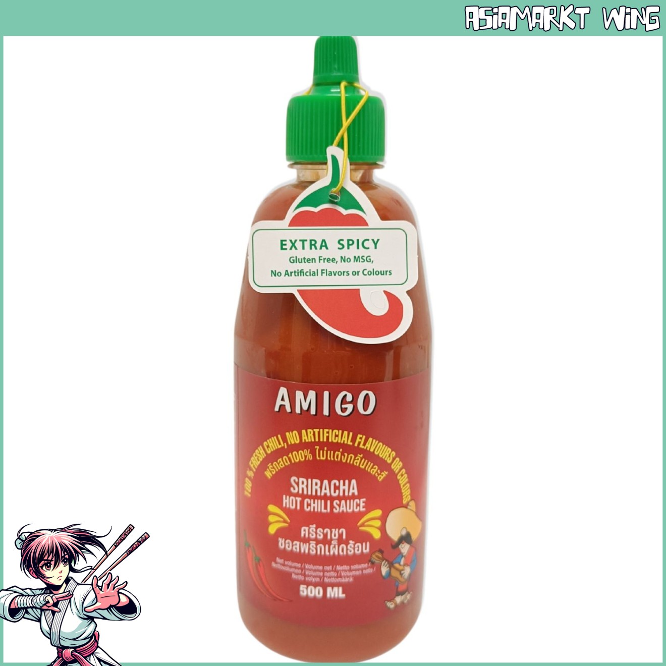 Amigo - Sriracha Hot Chili - Chili Sauce 500 ml