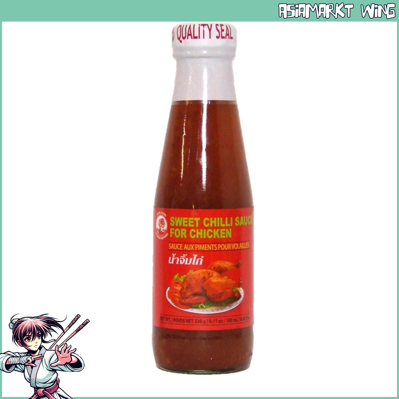 Cock - Sweet Chili Sauce - Süße Chili Sauce für Huhn - 180ml