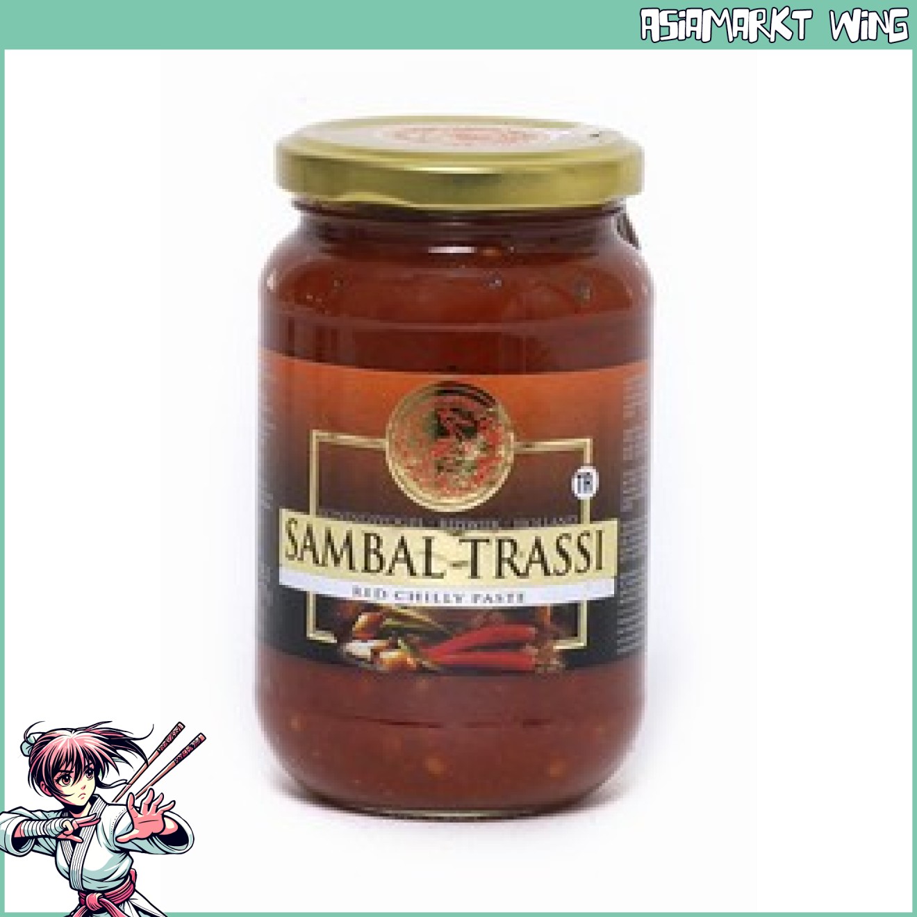 Koningsvogel - Sambal Trassi - Würzige Chili Paste Garnelengeschmack - 375g