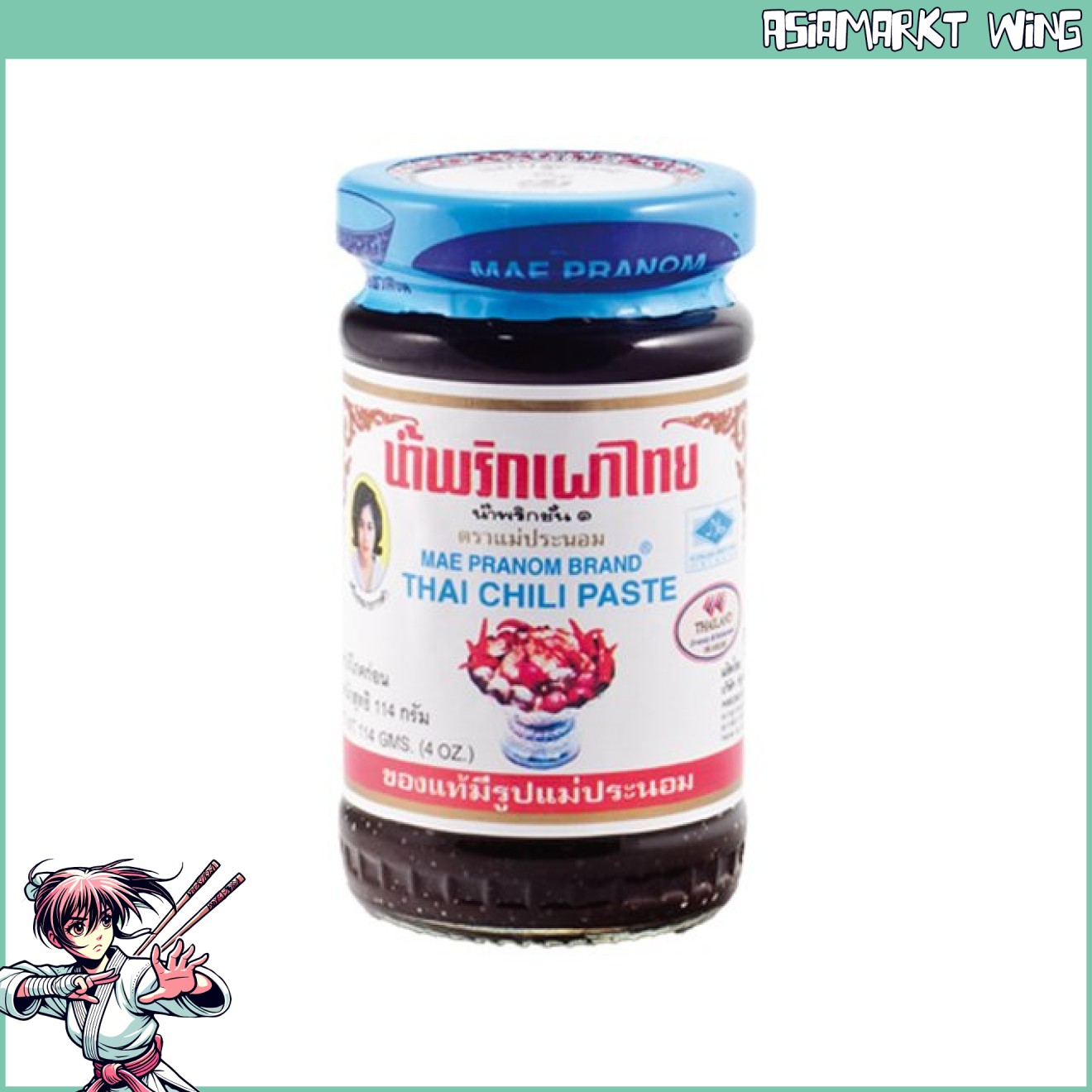 Mae Pranom - Thailändische Chili Würzpaste - 114g