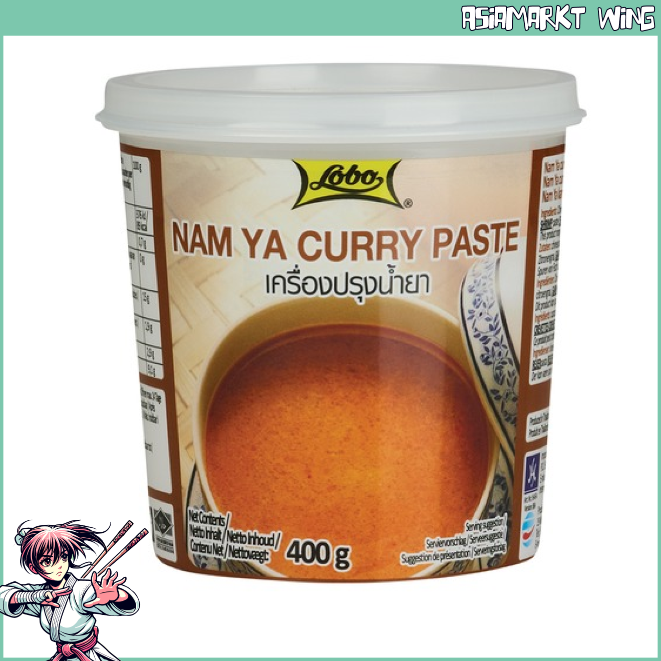 Lobo - Nam Ya - Pasta de curry tailandés - 400 g