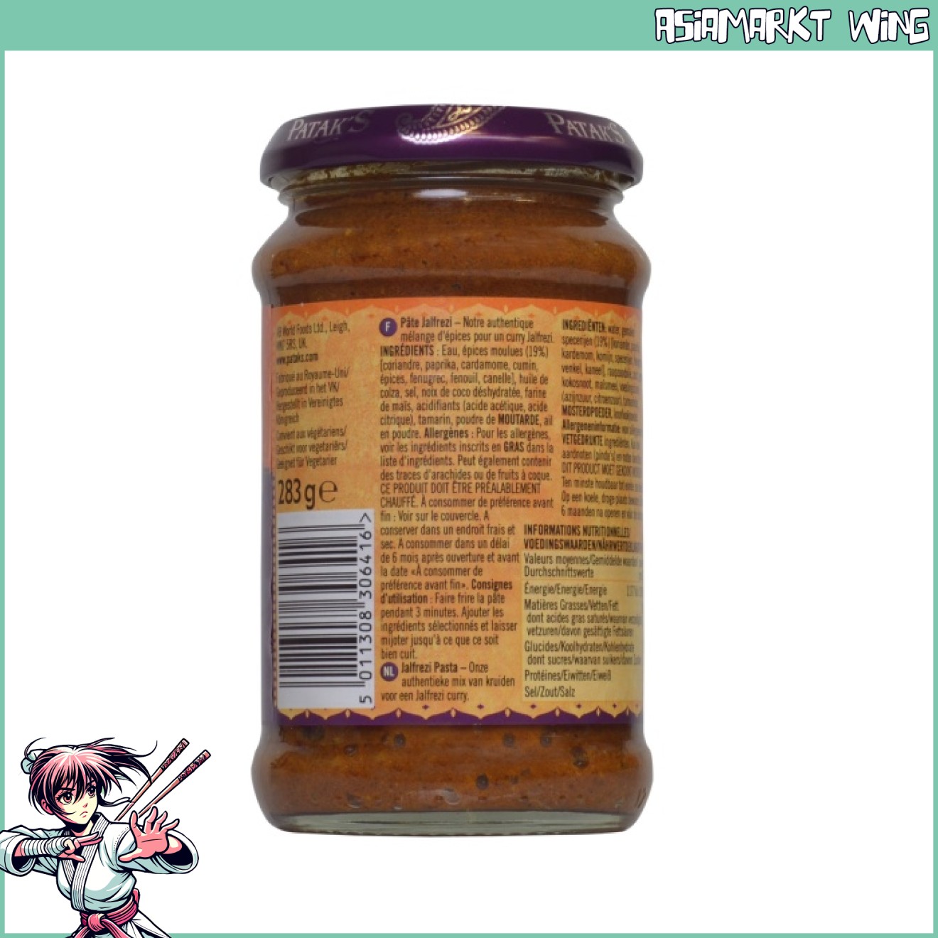 Patak's - Jalfrezi Paste - medium scharf - 283g