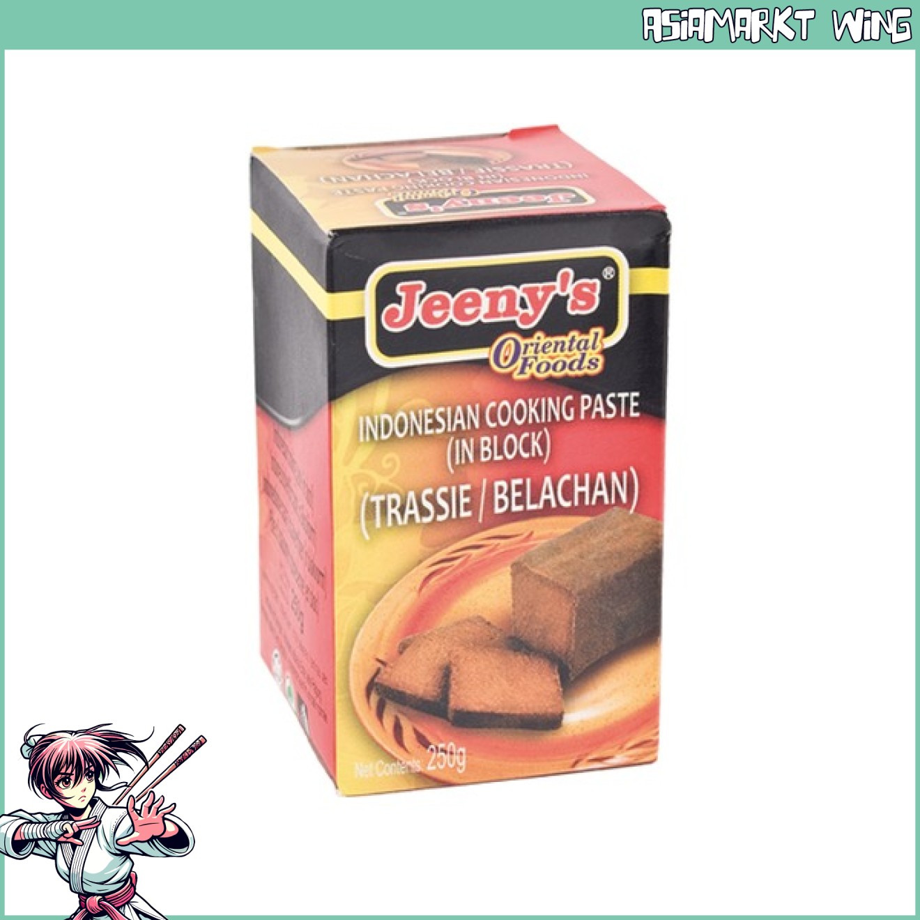 Jeeny´s - Garnelenpaste - Trassie - indonesisch - 250 g