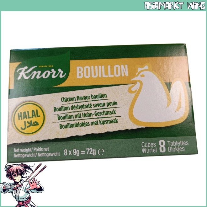 KNORR | Bouillon Huhn | Brühwürfel (8 x 9 g) 72 g