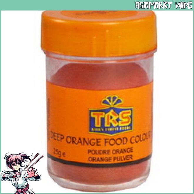 TRS - Lebensmittelfarbe Orange - Pulver - Food colour - 25g