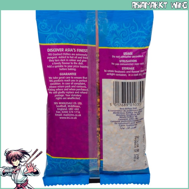 TRS - Extra scharfe rote Chilies - grob - crushed - 100g