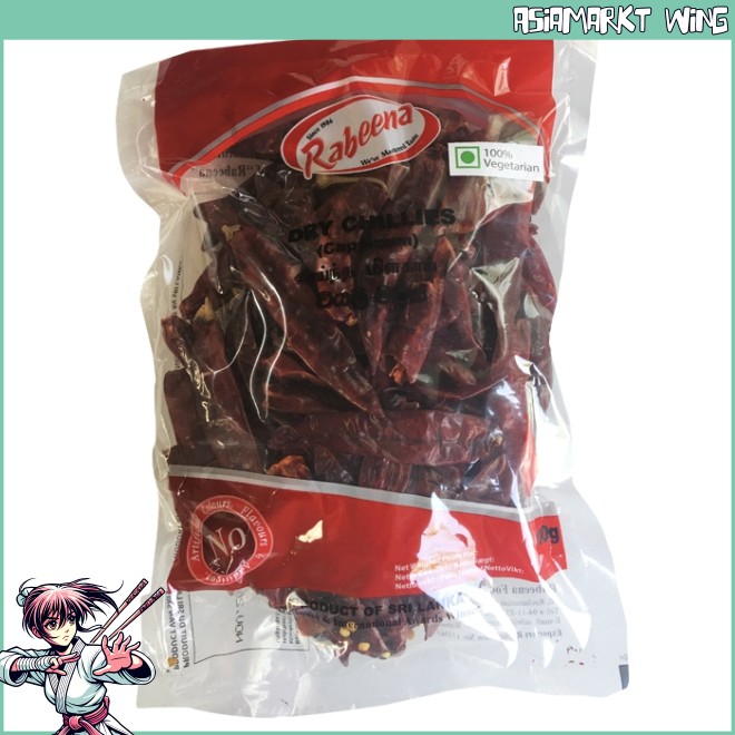 Piment rouge séché - Dried Chili - 100g