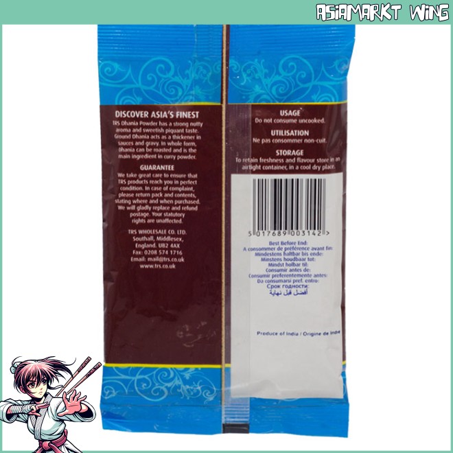 TRS - Dhania Powder - Koriandersamen gemahlen - 100g