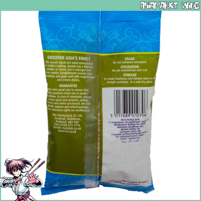 TRS - Ajwain Seed - Ajowanfrüchte - Königskümmel - 100g