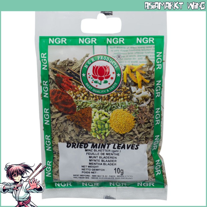 NGR - Dried Mint Leaves - getrocknete Minzblätter - 10g