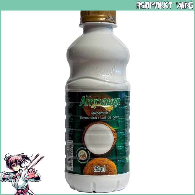 Ampawa - Kokosmilch in PET Flasche - 250ml