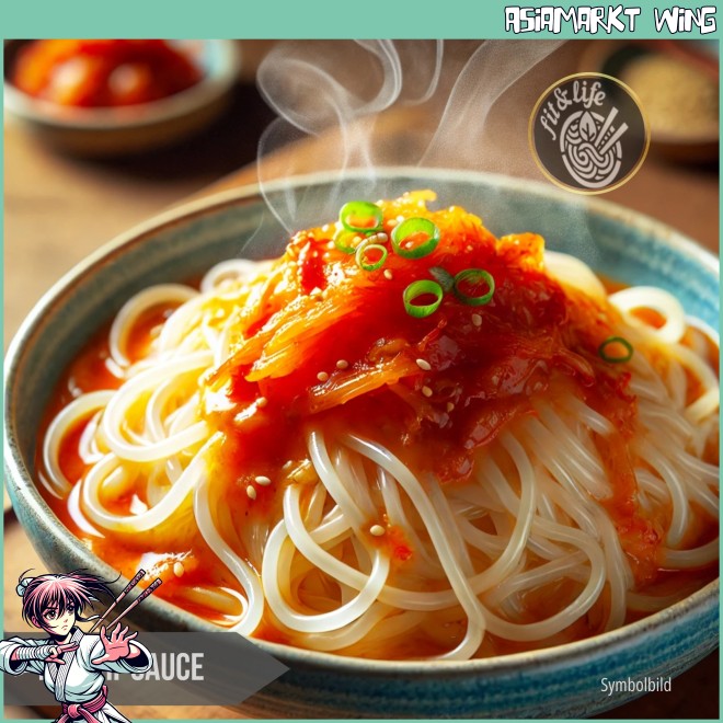 fit&life - Konjac Kimchi- instant Shirataki Nudeln mit Kimchi Sauce - 162g