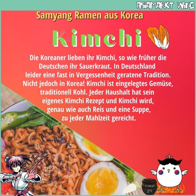 Samyang - Buldak Kimchi - Koreanische Instant Bratnudeln - 135g