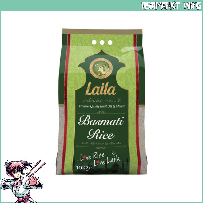 Laila - Basmati Reis - Top Qualität - 10 kg