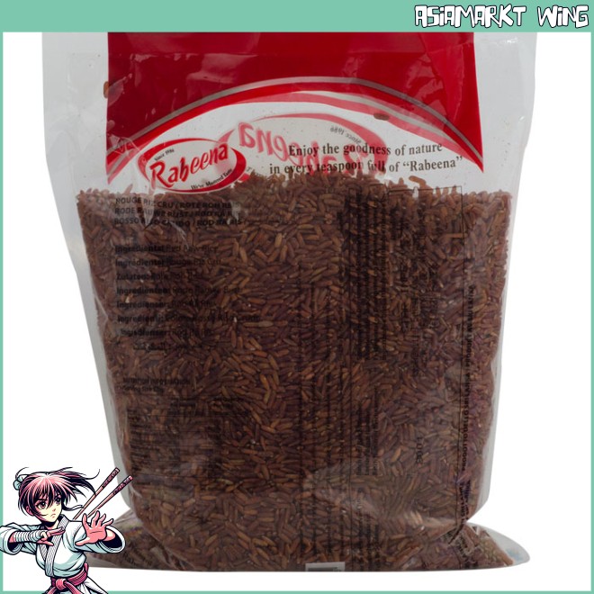 Red Raw Rice - Roter Reis aus Sri Lanka - 1 kg