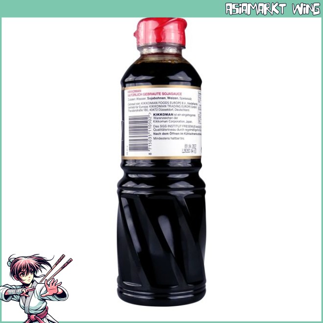 Kikkoman - Japanische Sojasauce - natürlich gebraut - 500ml