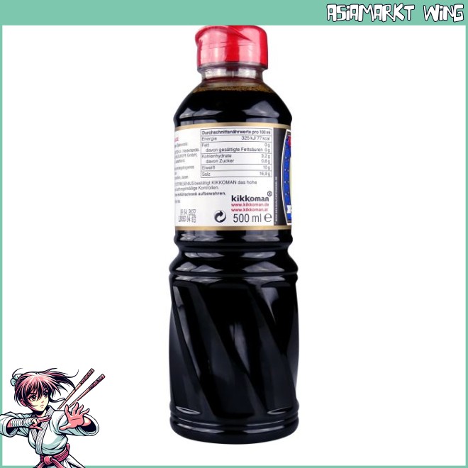 Kikkoman - Japanische Sojasauce - natürlich gebraut - 500ml